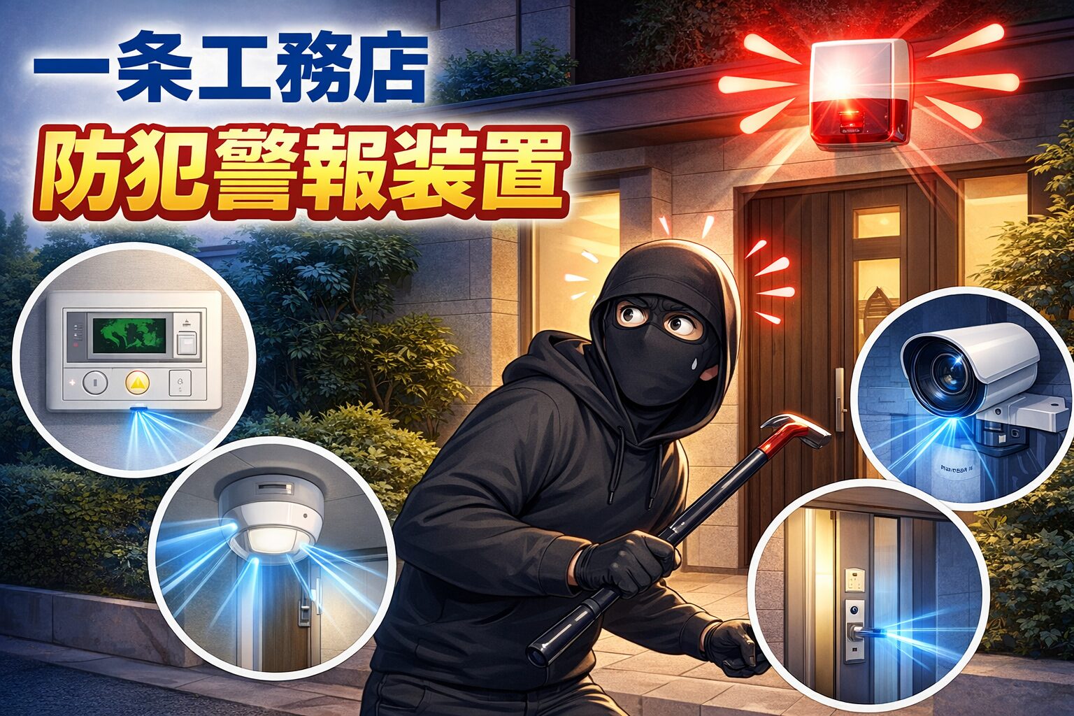 一条工務店の防犯警報装置